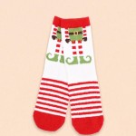Wholesale holiday crew sock set four coordinating pairs soft cotton blend knit c
