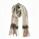 Wholesale oversized Plaid Blanket Scarf soft brushed finish fringed edges Genero