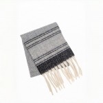 Wholesale classic Woven Winter Scarf timeless pattern fringed ends Soft brushed