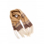 Wholesale classic Woven Winter Scarf timeless pattern fringed ends Soft brushed