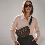 Wholesale do Everything Love Nylon Animal Print Cross Body Bag Full Zip Closure