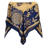 Wholesale do Everything Love Silky Floral Print Scarf Poncho Polyester L W