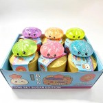 Wholesale assorted glitter squishy bun toys packaged mini steamer basket gift bo