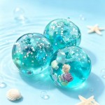 Wholesale glitter Nautical Ball Squishy Toy Cute novelty squishy toy designed gl