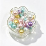 Wholesale metallic Orbeez Paw Print Squishy Toy Cute novelty squishy toy designe