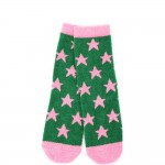 Wholesale fuzzy Holiday Crew Sock Set plush brushed interior ribbed cuffs stay p