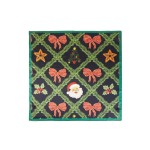 Wholesale silky Christmas Print Bandana Scarf Multi Use Scarf Bandana Bag Tie ET