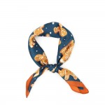 Wholesale gingerbread Print Bandana Scarf lightweight silky woven smooth drape n