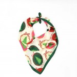 Wholesale ornament Print Bandana Scarf lightweight silky woven smooth finish squ