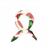 Wholesale ornament Print Bandana Scarf lightweight silky woven smooth finish squ