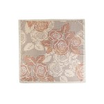 Wholesale silky Vintage Rose Houndstooth Print Bandana Scarf Multi Use Scarf Ban