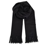 Wholesale solid Cashmere Feel Scarf soft brushed blend polyester viscose oversiz