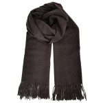 Wholesale solid Cashmere Feel Scarf soft brushed blend polyester viscose oversiz