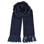 Wholesale solid Cashmere Feel Scarf soft brushed blend polyester viscose oversiz