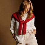Wholesale knitted Shoulder Wrap soft blend cotton acrylic like sweater knotted s