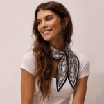 Wholesale do Everything Love Silky Spider Web Print Bandana Scarf Multi Use Scar
