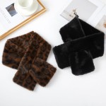 Wholesale faux Fur Pull Through Scarf soft velvety pile keyhole loop it neatly p