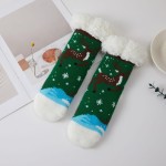 Wholesale plush Cozy Slipper Socks soft thick knit cushioned contrast heel toe m