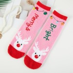 Wholesale merry Bright Fuzzy Holiday Crew Socks assorted festive designs includi