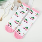 Wholesale merry Bright Fuzzy Holiday Crew Socks assorted festive designs includi