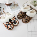 Wholesale faux Fur Collar Slippers plush fluffy cuff soft faux suede upper warm