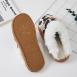 Wholesale faux Fur Collar Slippers plush fluffy cuff soft faux suede upper warm