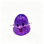 Wholesale glitter ghost squishy smiley soft gel body squishes flat reshapes hand