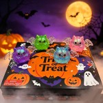 Wholesale twelve piece Halloween squishy display packed printed counter box glit