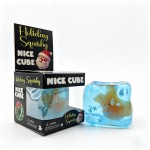 Holiday character ice cube squishy packed in a printed window box, with a translucent jelly cube and a molded winter character suspended inside. Squeeze it and the cube flexes around the figure, then eases slowly back into shape. A cheerful stocking stuffer and classroom treat that merchandises well in a holiday bin. Boxed and ready to hang or stack on a seasonal endcap.