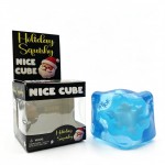 Holiday character ice cube squishy packed in a printed window box, with a translucent jelly cube and a molded winter character suspended inside. Squeeze it and the cube flexes around the figure, then eases slowly back into shape. A cheerful stocking stuffer and classroom treat that merchandises well in a holiday bin. Boxed and ready to hang or stack on a seasonal endcap.