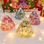 Wholesale twelve piece Christmas tree squishy display printed holiday counter bo