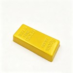 Wholesale novelty gold bar squishy molded embossed bullion detail slow rise foam