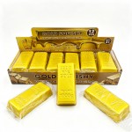 Wholesale novelty gold bar squishy molded embossed bullion detail slow rise foam