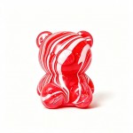 Wholesale oversized gummy bear squishy translucent marbled swirl finish soft slo