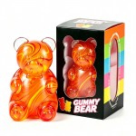 Wholesale oversized gummy bear squishy translucent swirl finish packed printed w