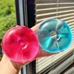Wholesale donut squeeze ball packed printed window box molded glossy glazed top
