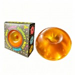 Donut squeeze ball packed in a printed window box, molded with a glossy glazed top and a soft gel body that flattens and slowly rebounds. The bakery styling makes it a natural on a food themed display or a checkout counter. A fun stress reliever for desks, backpacks, and car rides. Boxed and ready to hang, stack, or gift as is.