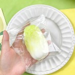 Wholesale cabbage squishy sealed clear wrap molded layered leaf detail soft slow