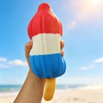 Wholesale rocket popsicle squishy molded layered ice pop stick smooth matte fini