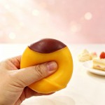 Wholesale pudding cup squishy molded molded custard glossy caramel top Slow rise