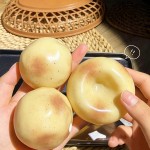 Wholesale potato squishy soft translucent gel freckled dimpled so it reads like