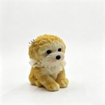 Wholesale fluffy puppy squishy soft flocked coat stitched detail slow rise squee