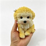 Wholesale fluffy puppy squishy soft flocked coat stitched detail slow rise squee