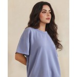 Wholesale oversized Scuba Short Sleeve Top Pack Crewneck Loose Fit Lightweight B