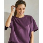 Wholesale oversized Scuba Short Sleeve Top Pack Crewneck Loose Fit Lightweight B