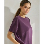 Wholesale oversized Scuba Short Sleeve Top Pack Crewneck Loose Fit Lightweight B