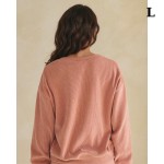Wholesale god Works Miracles Corduroy Graphic Sweatshirt Crewneck Dropped shoul