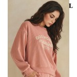 Wholesale god Works Miracles Corduroy Graphic Sweatshirt Crewneck Dropped shoul