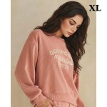 Wholesale god Works Miracles Corduroy Graphic Sweatshirt Crewneck Dropped shoul