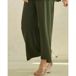 Wholesale relaxed Fit Ultra Soft Cropped Pants Pack Two Side Pockets Elastic Wai